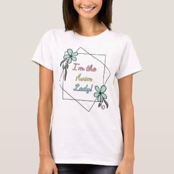 I'm The Avon Lady  Floral With Back Print T-shirt by hkimbrell at Zazzle