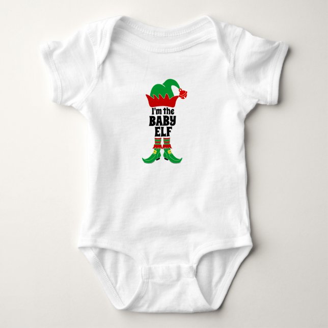 I'M The Baby Elf Baby Bodysuit (Front)