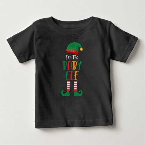 Im The Baby Elf Matching Christmas Baby T_Shirt
