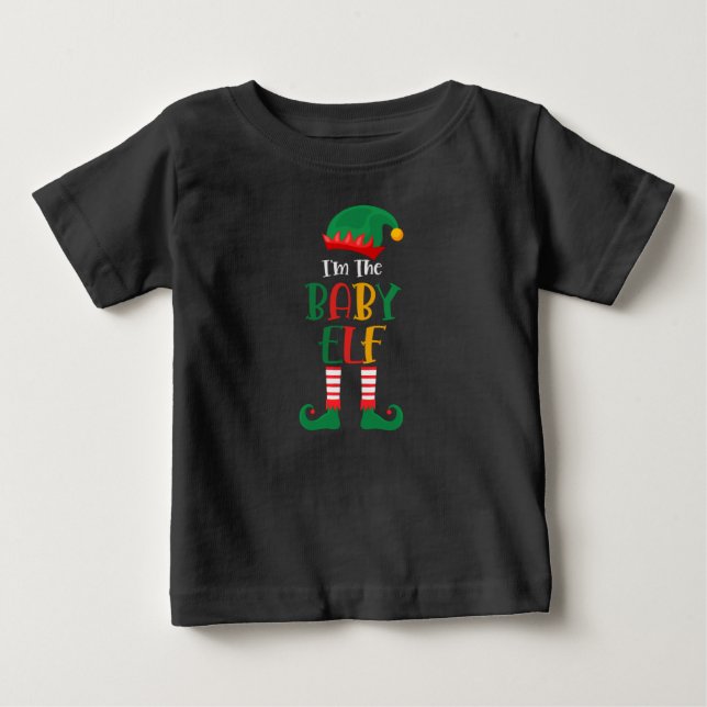 Im The Baby Elf Matching Christmas T-Shirt (Front)