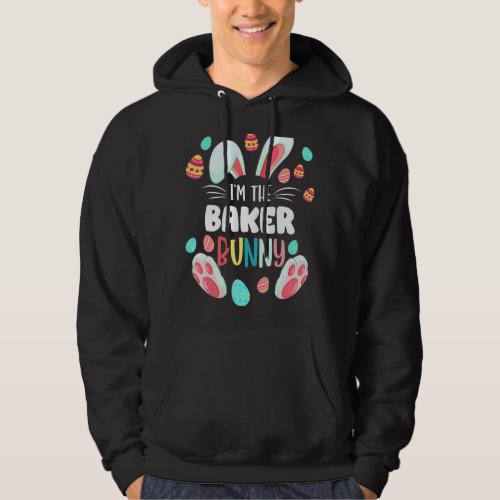 Im The Baker Bunny Matching Family Easter Party Hoodie