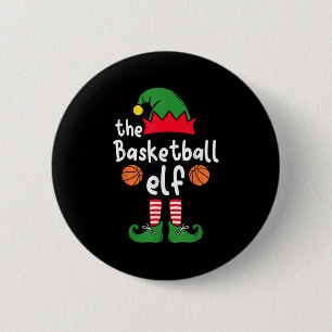 I'm The Basketball Elf Christmas Family Matching P Button