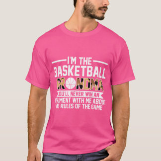 I'M The Basketball Grandma You'Ll Never Win Basket T-Shirt