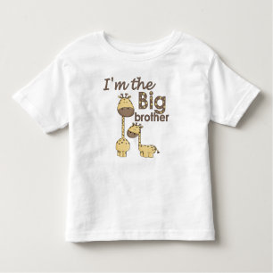 I'm the big brother giraffe toddler t-shirt