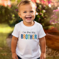 I'm the Big Brother Modern Colorful Boy's