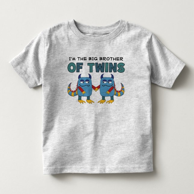 I'm the Big Brother of Twins Toddler T-shirt (Front)