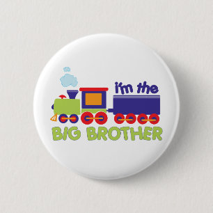 I'm the Big Brother Train T-shirt Button
