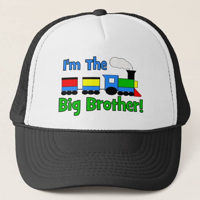 I'm The Big Brother TRAIN Trucker Hat (Front)