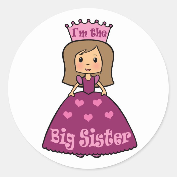 Im The Big Sister Classic Round Sticker