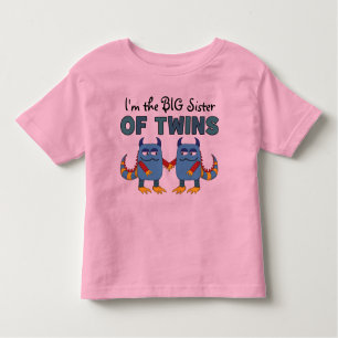 I'm the Big Sister of Twins Toddler T-shirt