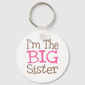I'm The Big Sister (Pink) Keychain