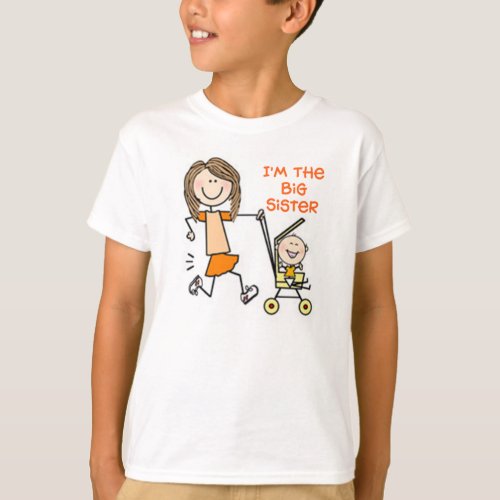 Im the Big Sister Stick Figures T_Shirt