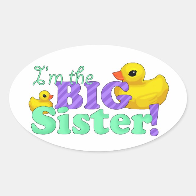 "I'm the Big Sister" Stickers (Front)