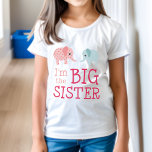 I&#39;m The Big Sister Tee Shirt Cute Elephants Love at Zazzle