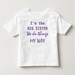 I&#39;m the Big Sister Toddler T-shirt