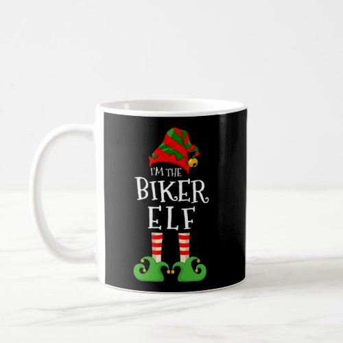 IM The Biker Elf Funny Matching Christmas Pajama  Coffee Mug