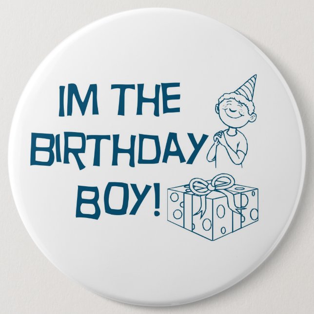 I'm the Birthday Boy Button - Customized (Front)