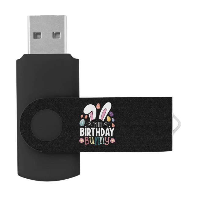 I'm The Birthday Bunny Easter Family Matching Flash Drive (Opened)