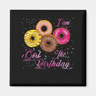 I'm The Birthday Girl Donut Birthday Party Theme Magnet