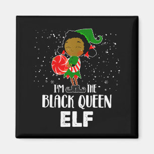 I'm The Black Queen Elf African American Girls Kid Magnet