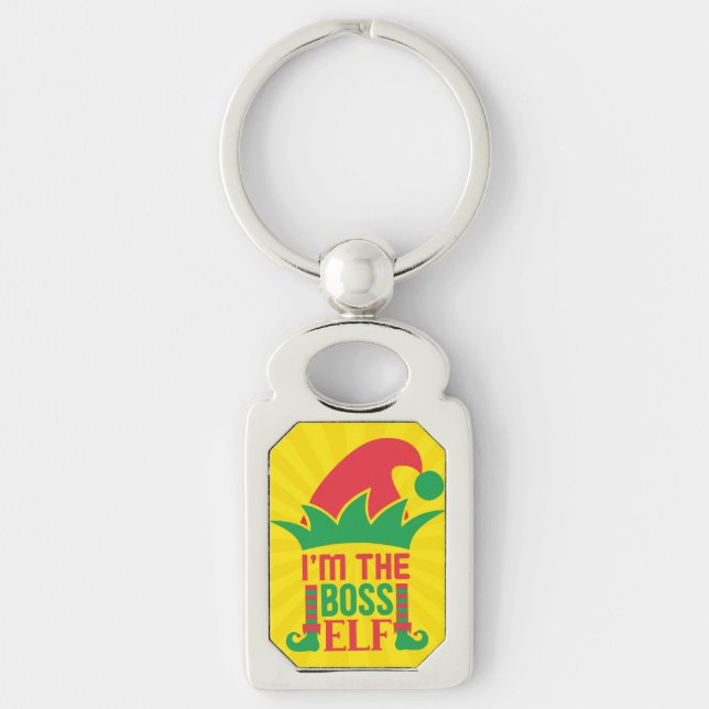 I'm The Boss Elf-16808 Keychain (Front)