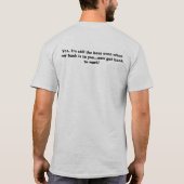 I'm the Boss. Funny Tee w/ front/back quotes | Zazzle