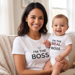 I'm The Boss Mom Funny Motherhood Matching T-Shirt