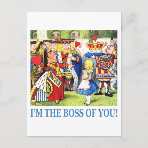 Im The Boss of You Postcard