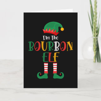Im The Bourbon Elf Matching Christmas Card