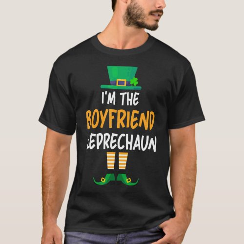 Im The Boyfriend Leprechaun St Patricks Day Fami T_Shirt