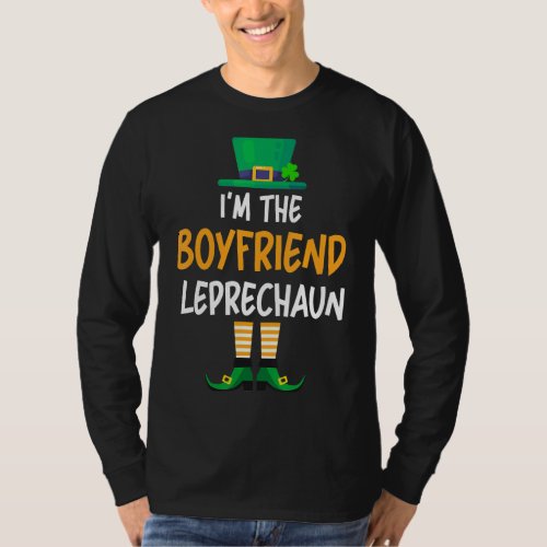 Im The Boyfriend Leprechaun St Patricks Day Fami T_Shirt
