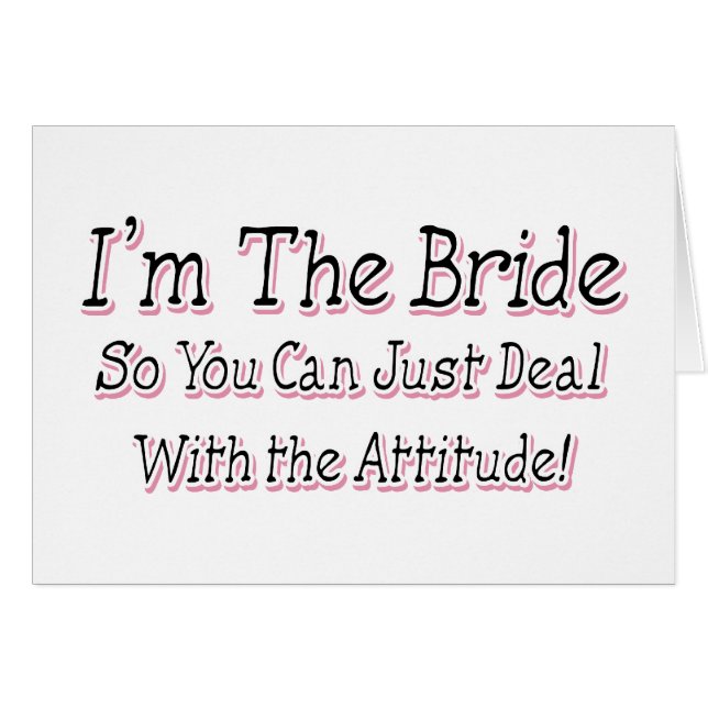 I'm The Bride Cards (Front Horizontal)