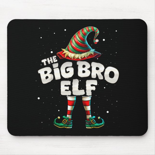 I'm The Brother Elf Family Matching Group Christma Mouse Pad (Front)