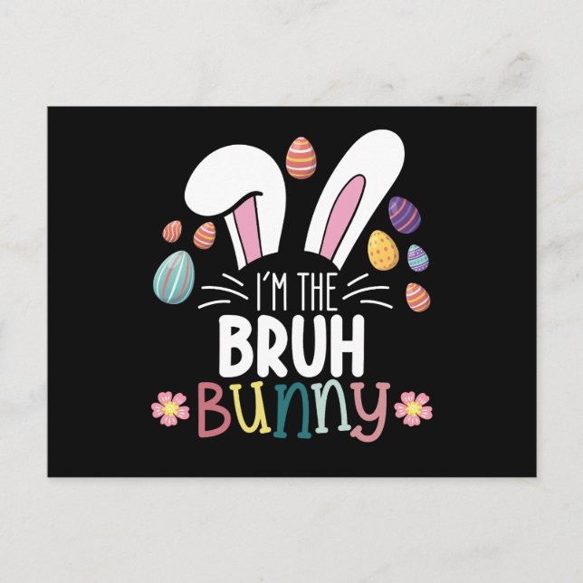 I'm The Bruh Bunny Easter Matching Postcard (Front)