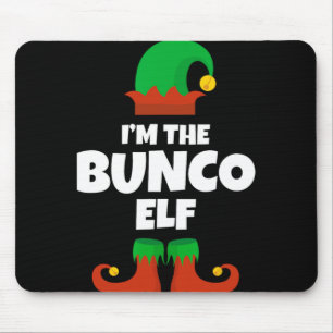 Im The Bunco Elf Family Pajama Christmas Funny Bu Mouse Pad