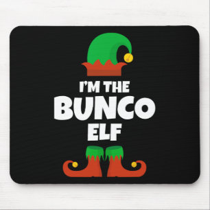 I'm The Bunco Elf Family Pajama Christmas Funny Bu Mouse Pad