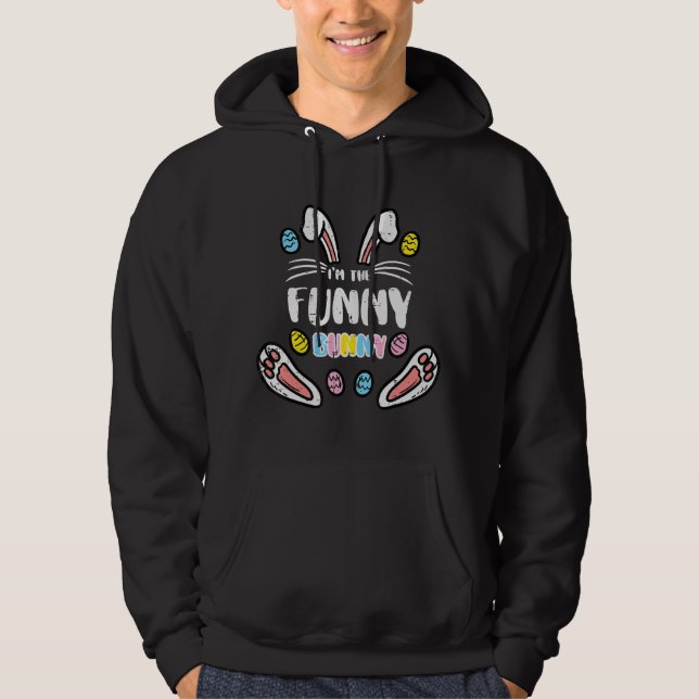 Im The Bunny Rabbit Easter Matching Men Women Kids Hoodie (Front)