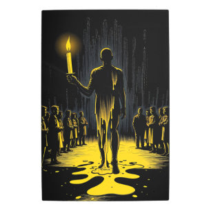 I'm The Candle That Burns for Others Metal Print