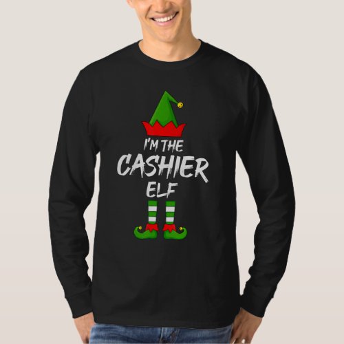 Im The Cashier Elf Matching Family Elf Christmas T_Shirt