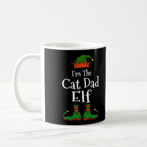 IM The Cat Dad Elf Family Matching Funny Christma Coffee Mug