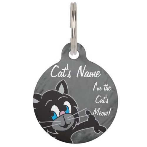 Im the Cats Meow Pet Tag Pet Name Tag