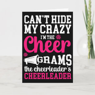 I'm The Cheer Grams Of A Cheerleader Grams Grandma Card