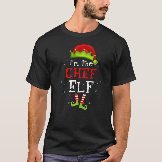 I'm the Chef Elf Group Matching Christmas Pajamas T-Shirt (Front)