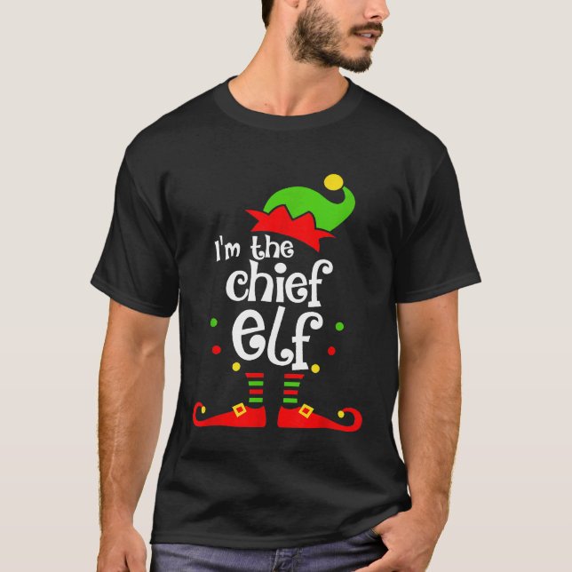 Im The Chef Elf Xmas Family Friend Christmas T-Shirt (Front)