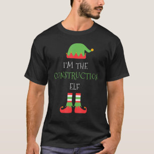 I'm The Construction Elf Christmas Family Matching T-Shirt