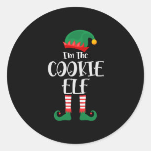 Im The Cookie Elf Matching Christmas Classic Round Sticker