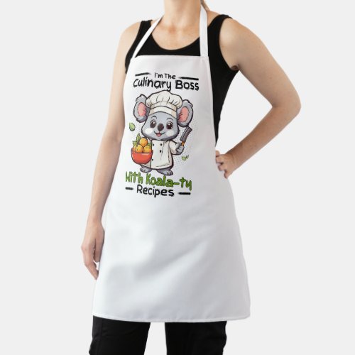 Im the culinary boss with koalaty recipe apron