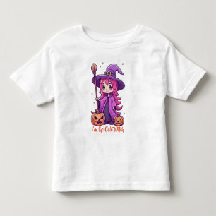 I'm the Cute Witch Pink Girly Halloween Toddler T-shirt
