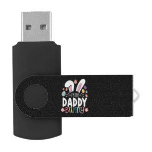 I'm The Daddy Dad Bunny Easter Family Matching Flash Drive