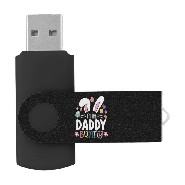I'm The Daddy Dad Bunny Easter Family Matching Flash Drive (Opened)